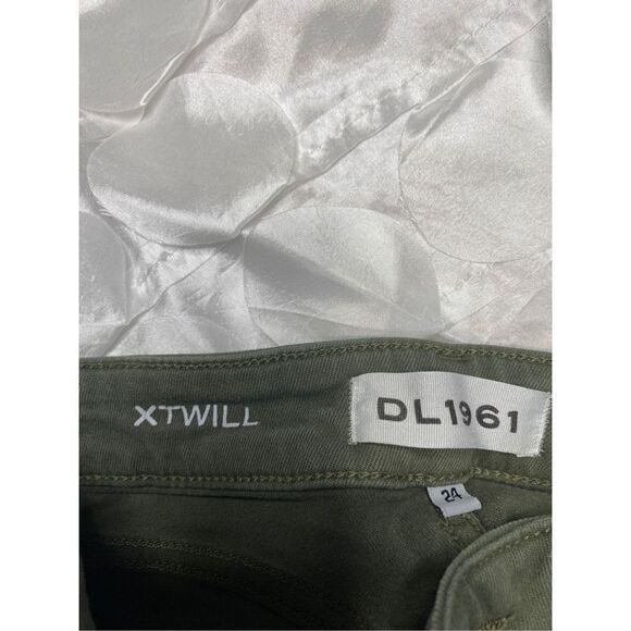 DL1961 Florence Intasculpt Skinny Zip Ankle Mid-Rise Jeans Green 24 - Picture 12 of 15